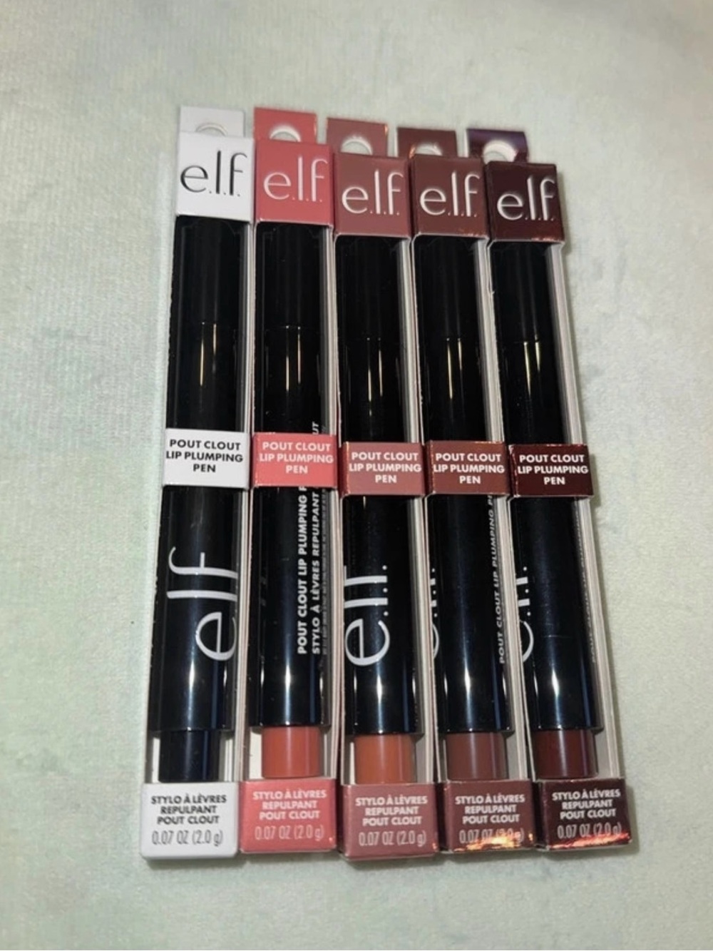 NWT e.l.f. Pout Clout Lip Plumping Pen Set – 5 Different Shades!